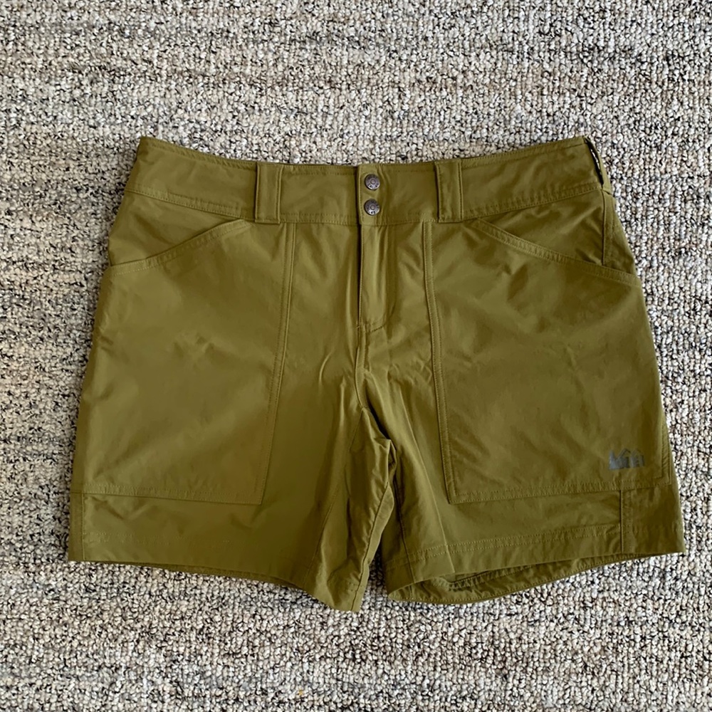 REI Olive Green Shorts.